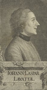 詩人で人相学者のヨハン・カスパー・ラヴァーター1741-1801、1773年の肖像。 作： Christian Friedrich Fritzsch