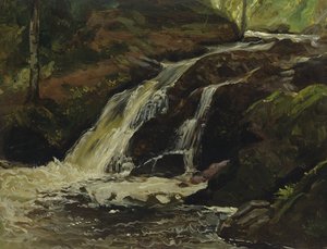 滝 作： Christian Friedrich Gille