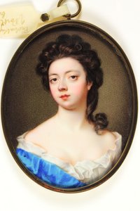 ポートランド伯爵夫人ジェーンマーサテンプル（エナメル）と呼ばれる女性 作： Christian Friedrich Zincke