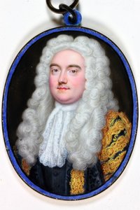 ジョン・バーニー・ロールオブマスターズ、1739年（エナメル） 作： Christian Friedrich Zincke
