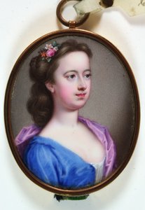 レディーマーガレットキャベンディッシュホレスハーレー、1733年（エナメル質） 作： Christian Friedrich Zincke