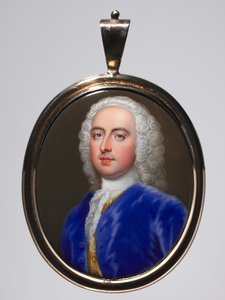 男の肖像c。 1735年。 作： Christian Friedrich Zincke
