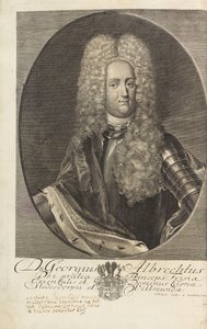 東フリジアのプリンス ジョージ アルバートの肖像 1690 ～ 1734 年、1720 年。 作： Christian Fritzsch