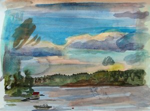 群島4、2010年（水彩画）