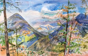 カステッロ・カブリアーゴ、2009年（水彩画）