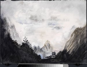 不滅の地、2015年（紙に水彩画） 作： Christian Furr