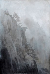 スピリット・ストーン、2015年（紙に水彩画） 作： Christian Furr