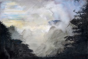 勝利の山、2015年（紙に水彩画）