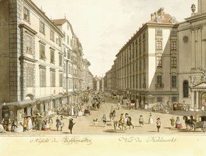 コールマルクトの眺め、1786年 作： Christian Georg II Schutz or Schuz
