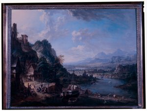 ラインの風景 作： Christian Georg the Elder Schuetz