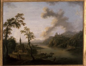 川の風景 作： Christian Georg the Elder Schuetz