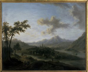 川の風景 作： Christian Georg the Elder Schuetz
