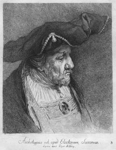 明らかにザクセンの選挙人。ダックドブリゾッファーのリプシク、1769 作： Christian Gottfried Schultze