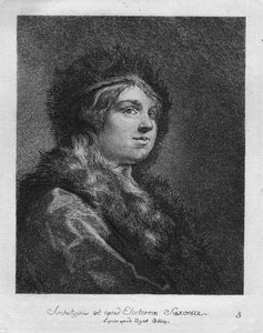 明らかにザクセンの選挙人。 1771年のダックドブリゾッファーでのLipsicc 作： Christian Gottfried Schultze