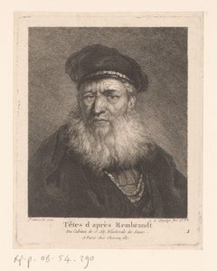 ベレー帽とひげの老人 レンブラント風の人々（シリーズ名） 作： Christian Gottfried Schultze