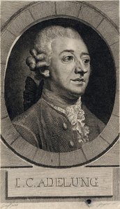 ヨハン・クリストフ・アデルング 1732-1806。