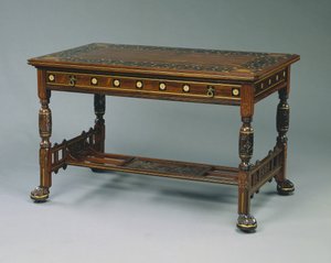 センターテーブル、1875年頃 作： Christian Herter