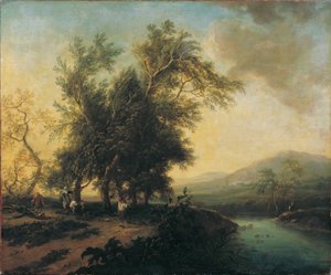 Landschaft mit Staffage 作： Christian Hilfgott Brand