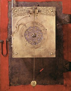 Johannes van Ceulenによって建てられた初期の重量駆動型振り子時計、チャイム制御メカニズムの詳細