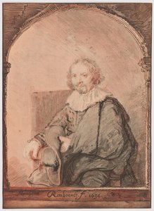 肘掛け椅子に座る男の肖像（オランダとフランスの著名な画家による模写画集より