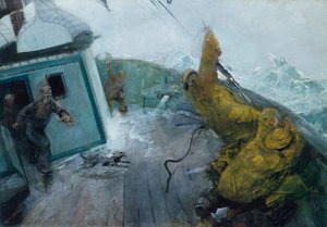 甲板上の全員 作： Christian Krohg