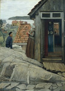 海岸から 作： Christian Krohg