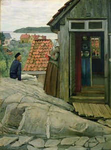 海岸から 作： Christian Krohg