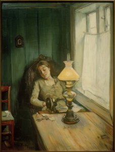 疲れた 作： Christian Krohg