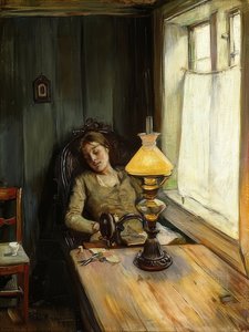疲れた。 1885 作： Christian Krohg