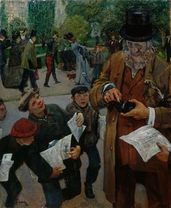 新聞少年 作： Christian Krohg