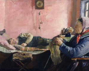 ニールス・ガイヘデの昼寝 作： Christian Krohg