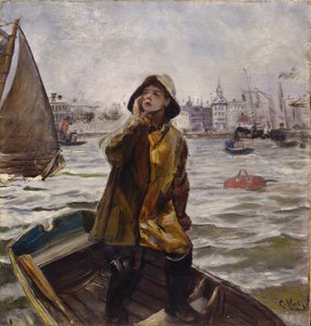 パイロットボーイ、ベルゲンズベイ 作： Christian Krohg