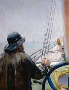 雨の厚さ 作： Christian Krohg