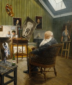 自画像 作： Christian Krohg