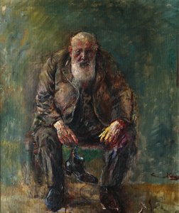 ブーツを履いた自画像、1920年頃 作： Christian Krohg