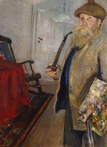 自画像 作： Christian Krohg
