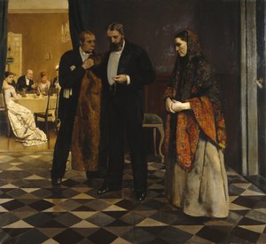医者に送る 作： Christian Krohg