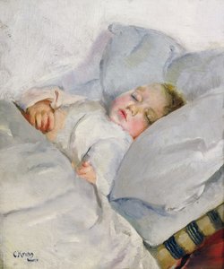 寝てる子 作： Christian Krohg