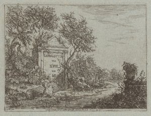 風景と頭 作： Christian Ludwig von Hagedorn