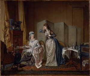 悪いニュース、1794年。 作： Christian Marie Colin De La Biochaye
