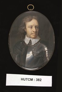 オリバー・クロムウェル、c.1698-30（水彩） 作： Christian Richter