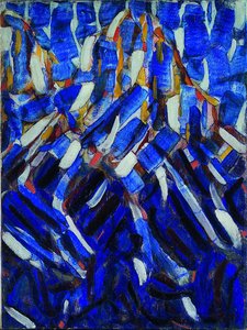 ブルーマウンテンの抽象化、1912 作： Christian Rohlfs