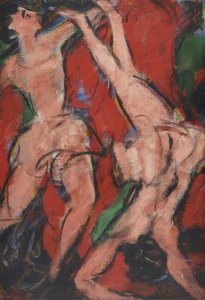 アクロバット。 1916 作： Christian Rohlfs