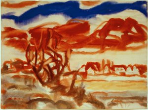 村のある木立 作： Christian Rohlfs