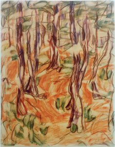 春のブナの木 作： Christian Rohlfs