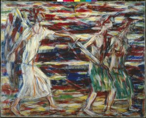 Chr。Rohlfs、楽園からの追放 作： Christian Rohlfs