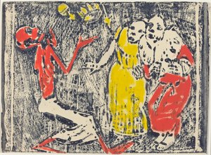 ジャグラーとしての死、1918年1919年。 作： Christian Rohlfs