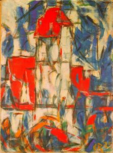 ディンケルスビュール（塔のある街並み） 作： Christian Rohlfs