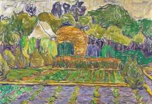 ゾーストの庭園。 1905年頃 作： Christian Rohlfs