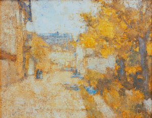 ワイマールの通り（エーリングスドルフの路地） 作： Christian Rohlfs